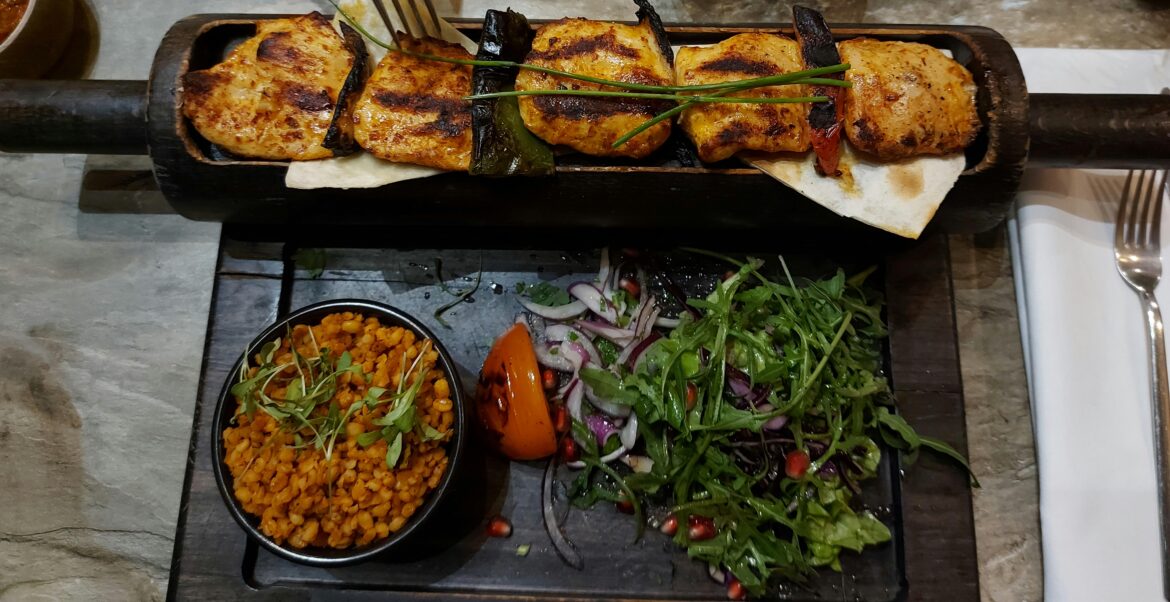 My chicken came on a rolling pin