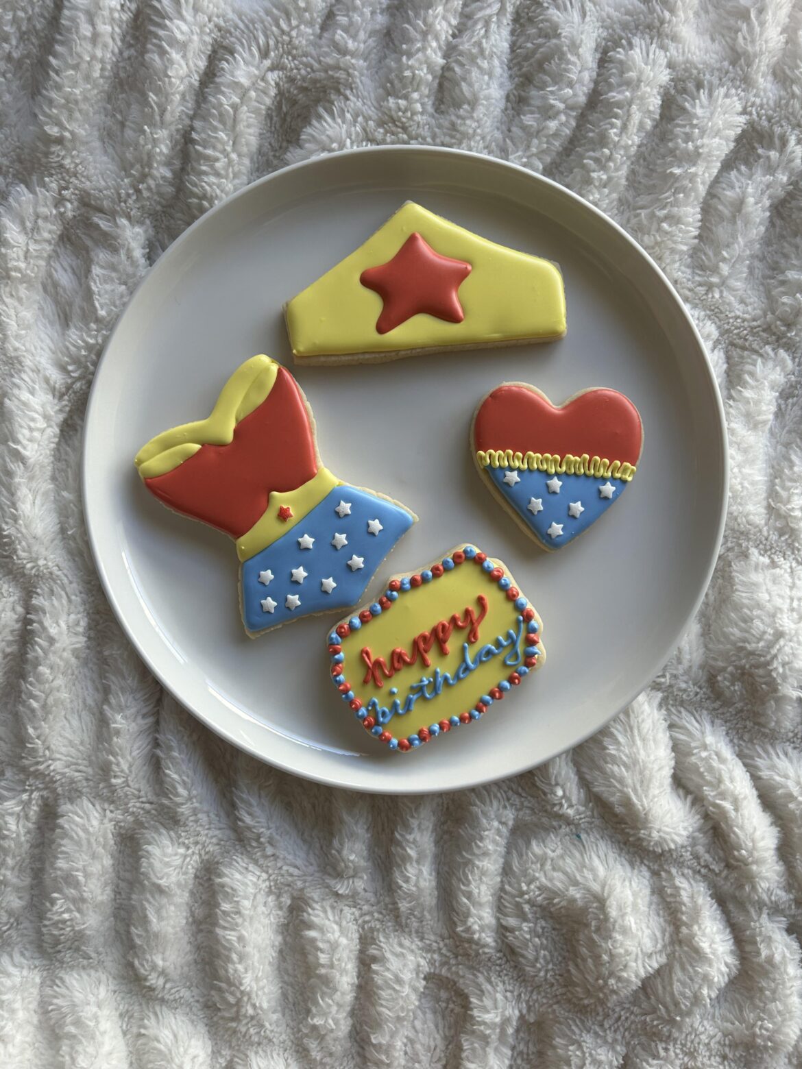 Wonder Woman cookies for my mom’s bday!