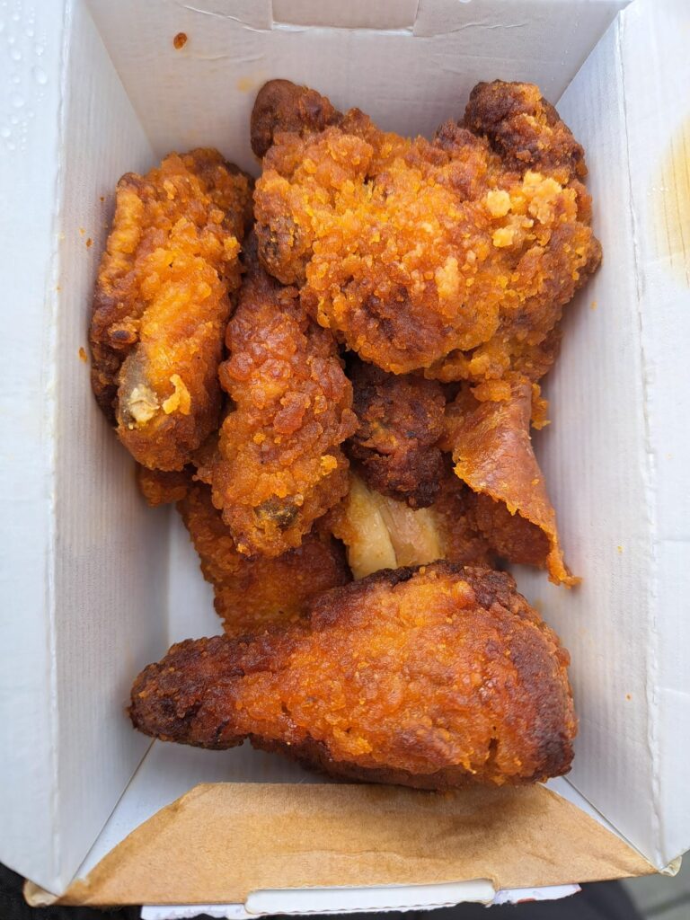 Calories in breaded chicken wings?