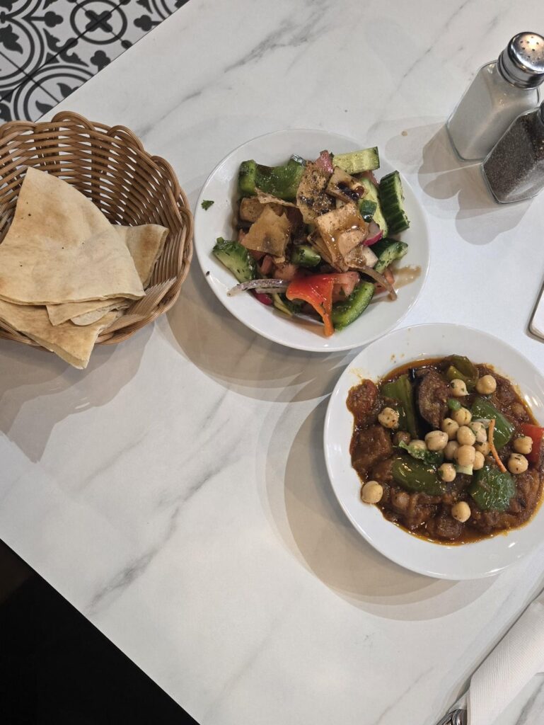 About how many calories in this Lebanese food?