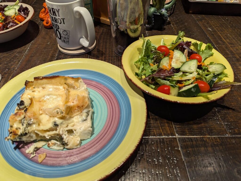 Healthier White Lasagna (GF) 383 cal 20g protein