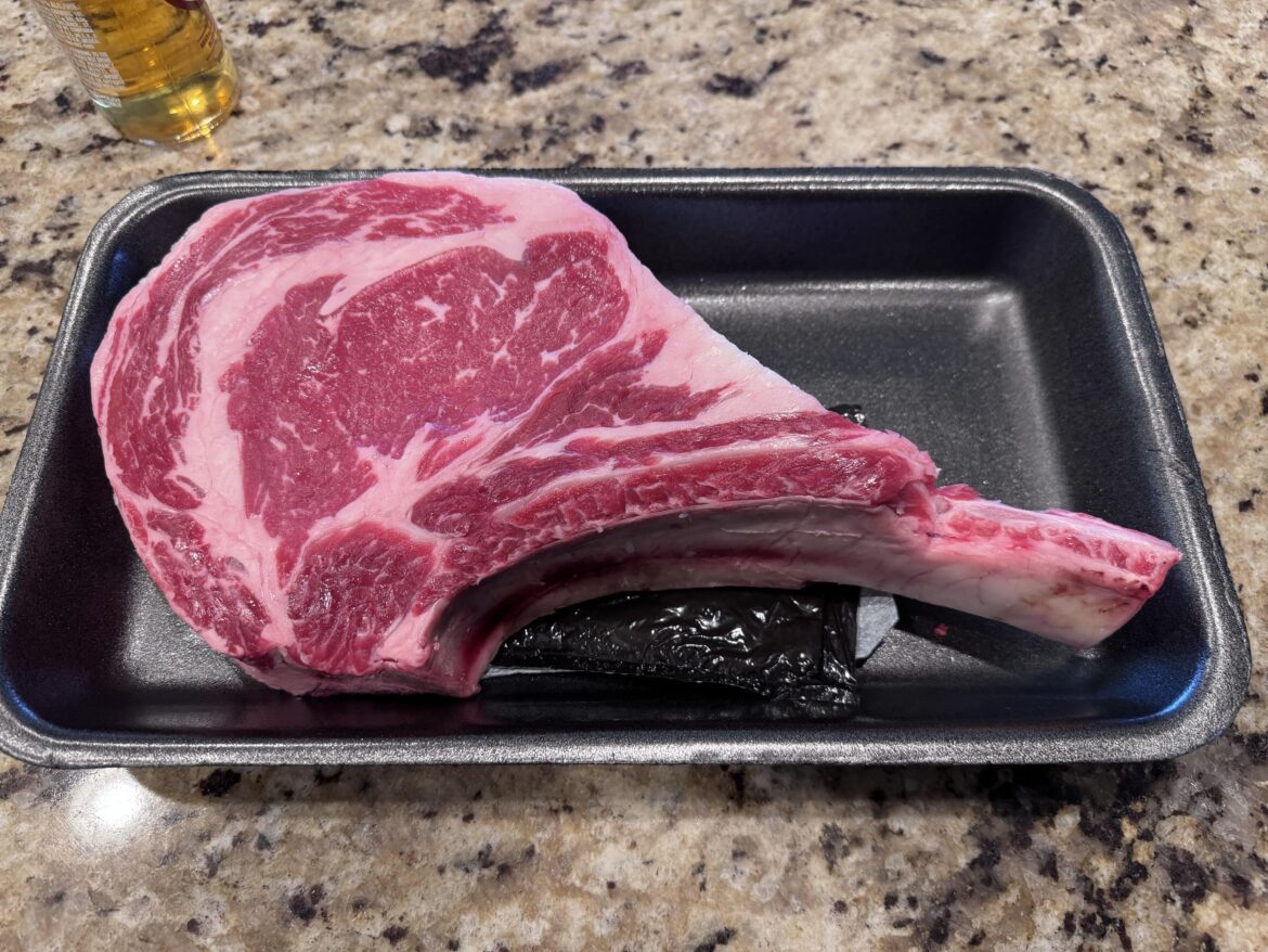 3 lbs. 2.5” thick. How are you cooking this?