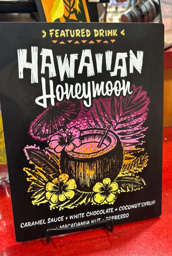 My cafe’s featured drink of the month special! :) My cafe's featured drink of the month special! :)