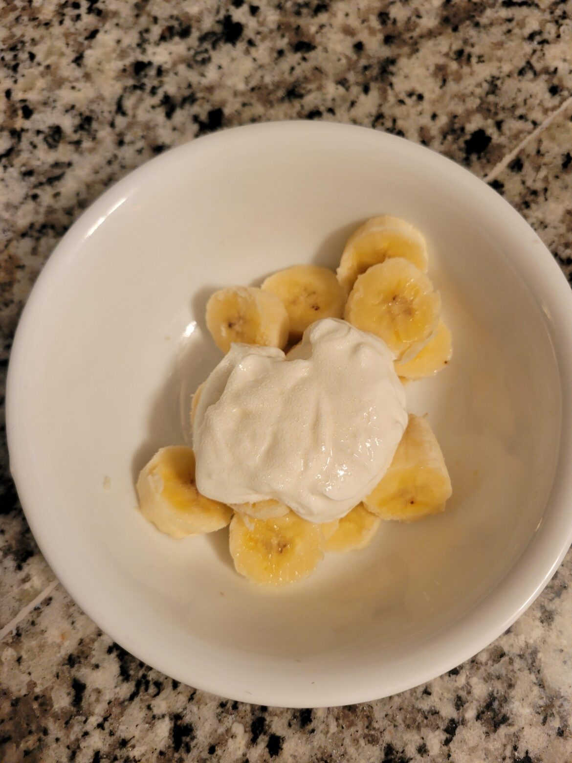 My wife says this belongs here, but I grew up on bananas and sour cream!