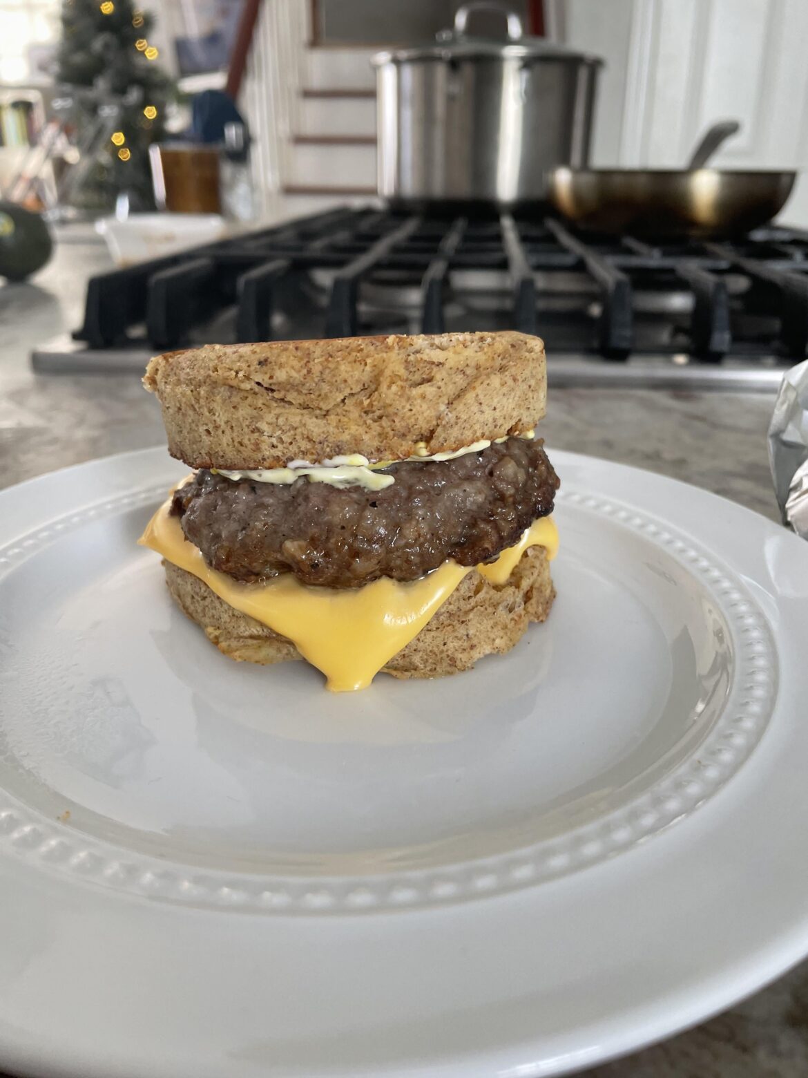 90 second keto sausage muffin