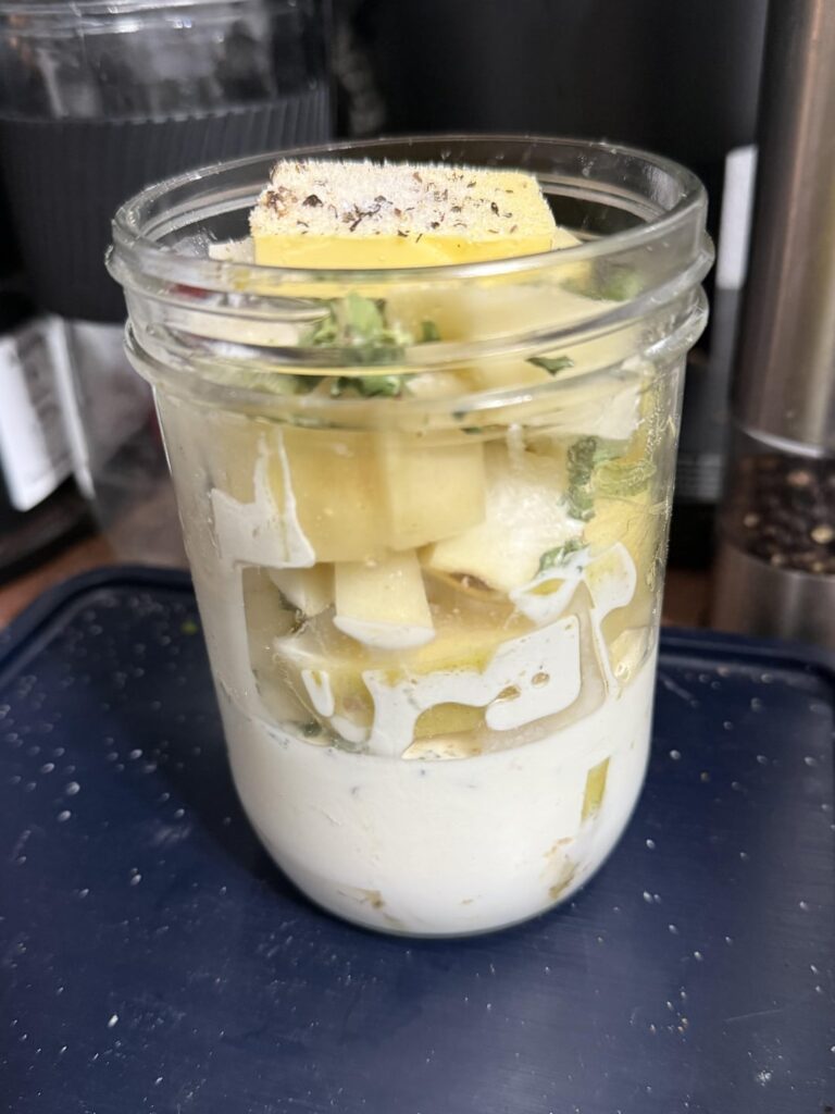 it’s still not steak! jarred ‘taters. (forgive me Reddit for I have sinned)