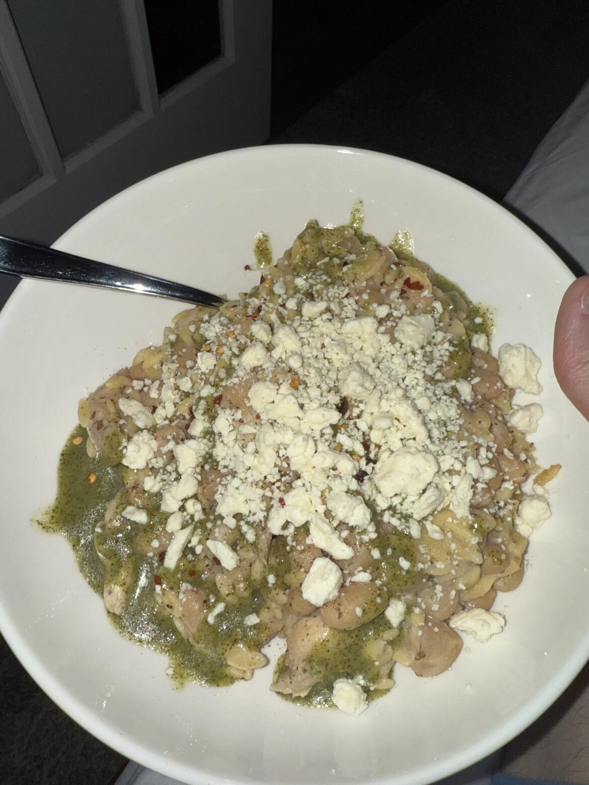 Creamy chicken orzo