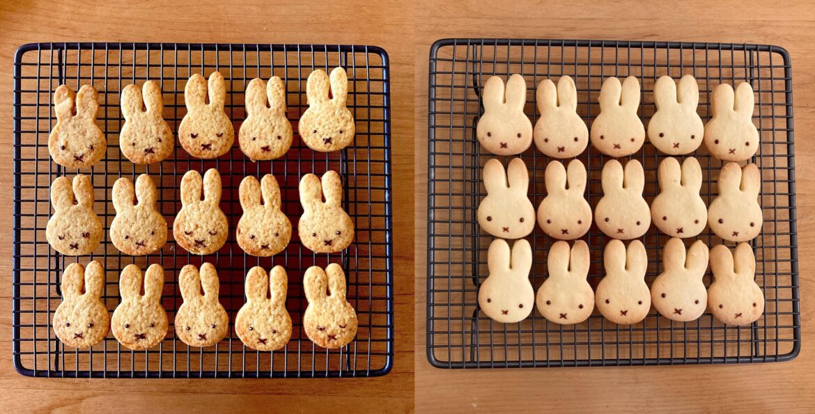 Left-Cane sugar, Right-Powdered sugar
