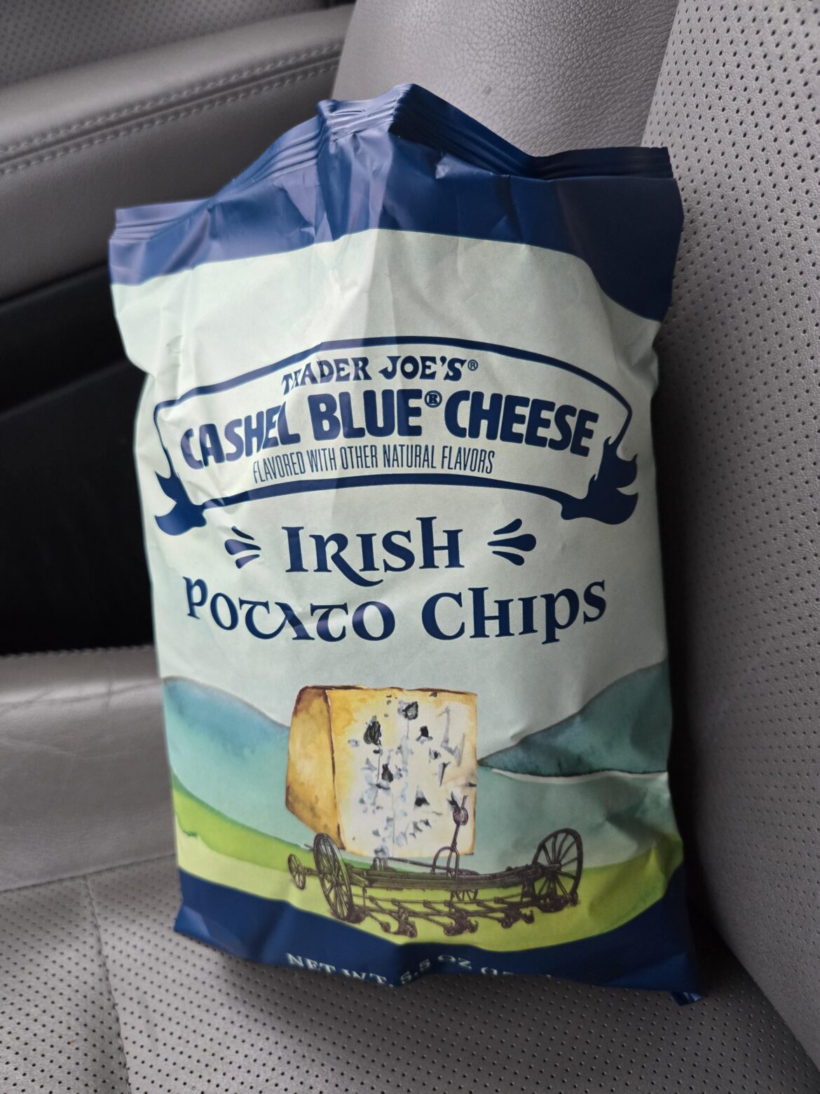 These are the best blue cheese potato chips I've ever had. From Trader Joe's