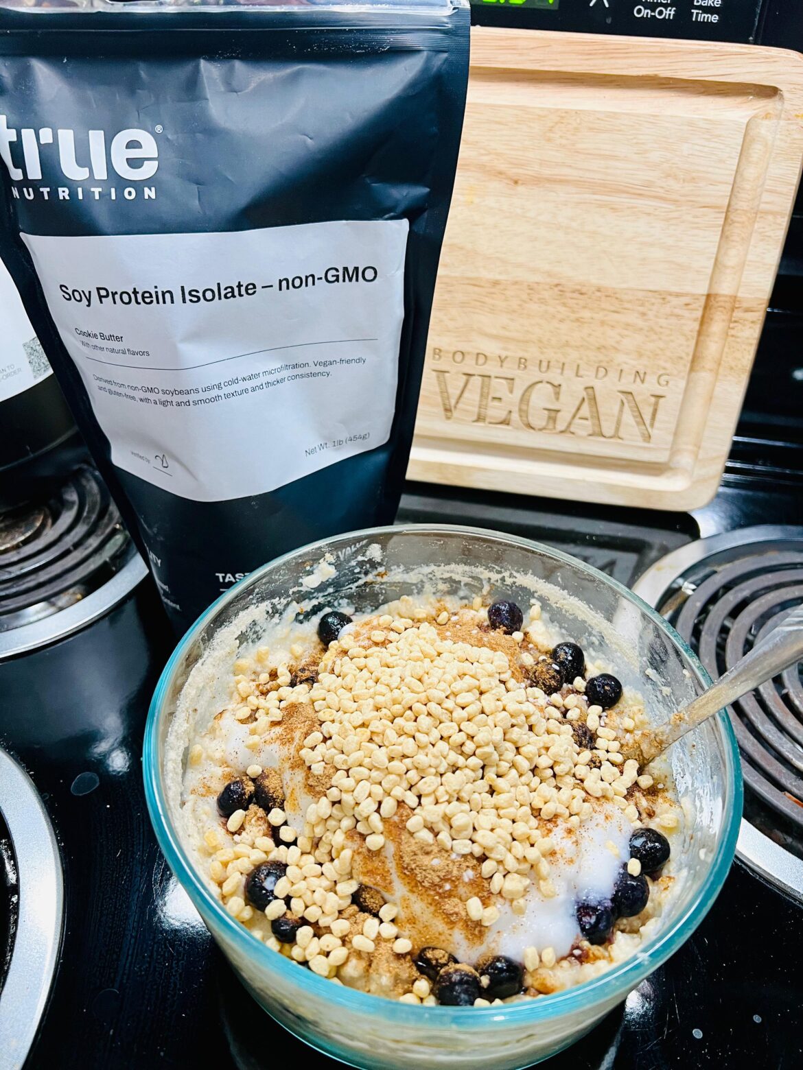 Protein post workout pudding bowl 437 calories | 45g protein by TheBodybuildingVegan