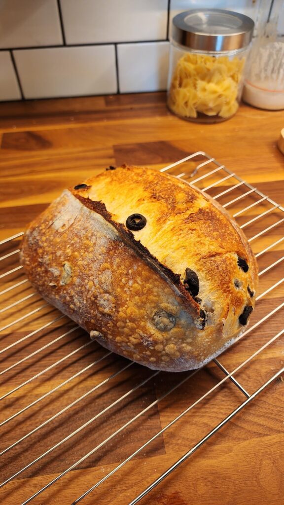 Olive sourdough – My best one so far Olive sourdough - My best one so far
