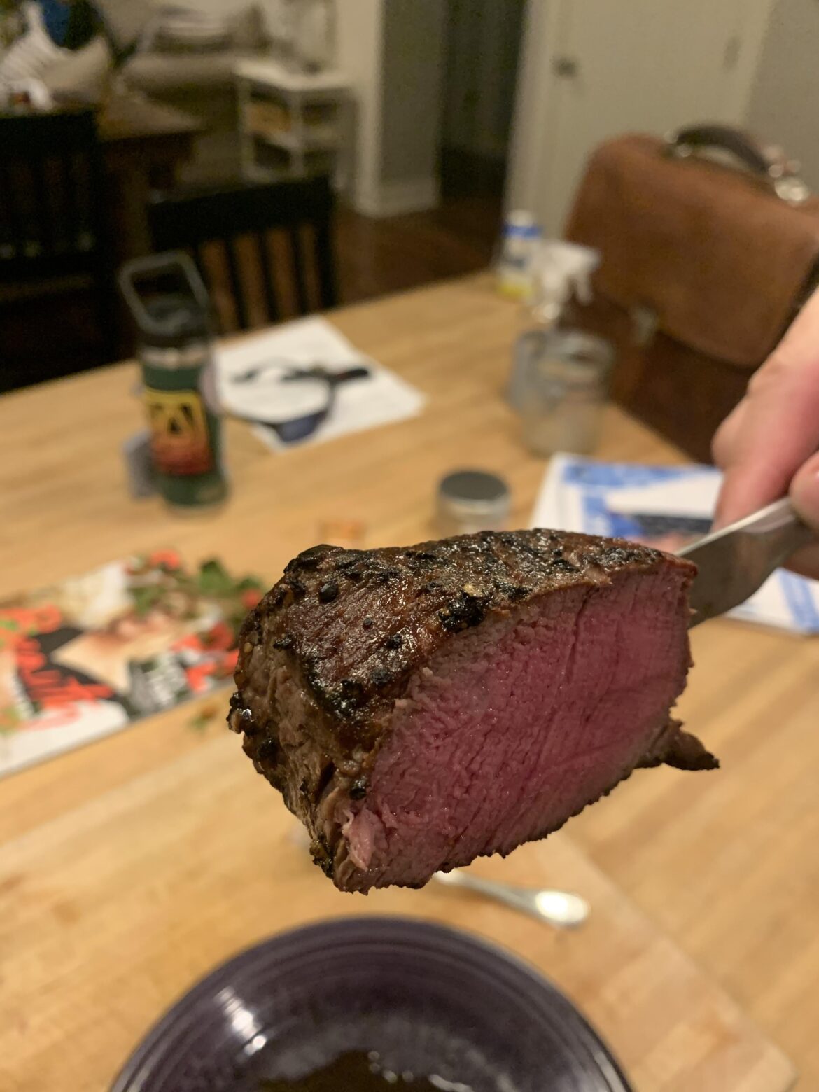 Filet. 1.5 hrs in the sous vide. Seared until 130. How’d I do?