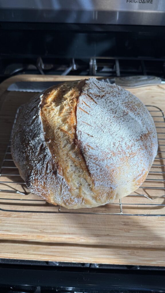 I had to take pics as soon as it came out of the oven. Half of it disappeared at dinner time