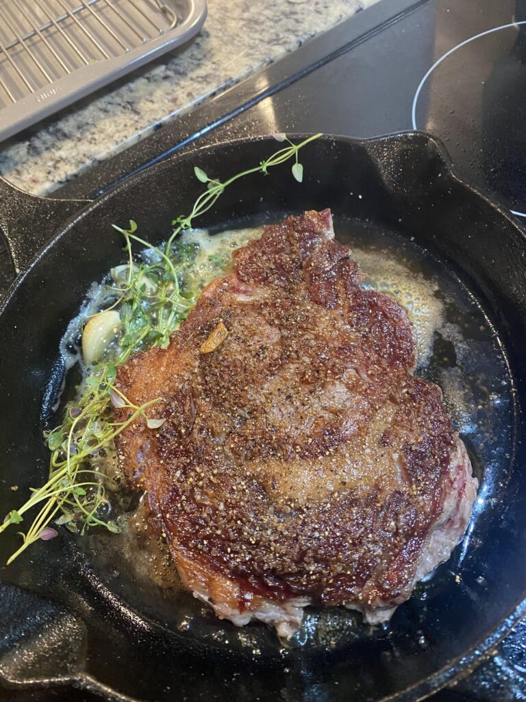 First steak of the New Year!