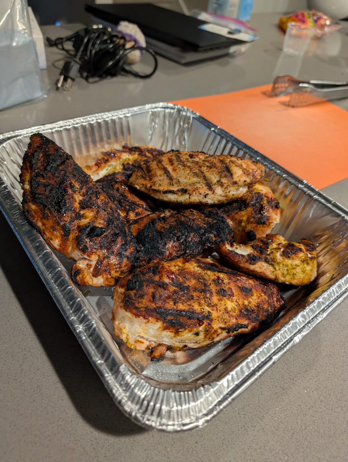 Weber delivered with blackened chicken tonight 🔥