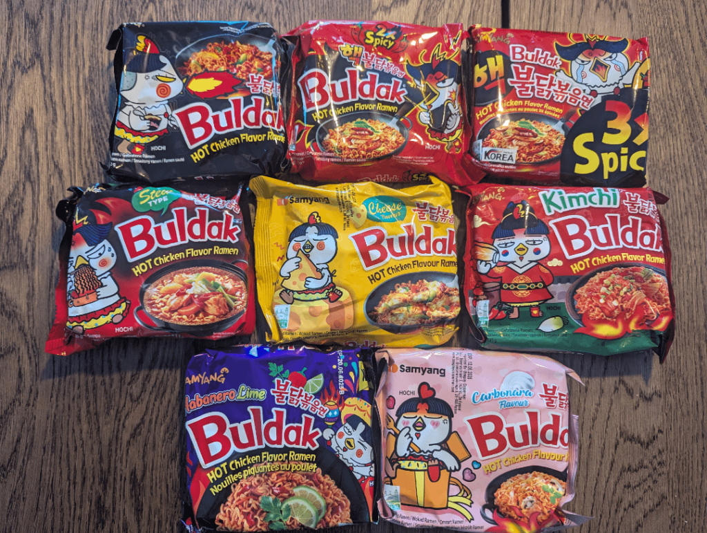 Got one of every Buldak flavor they had at the store