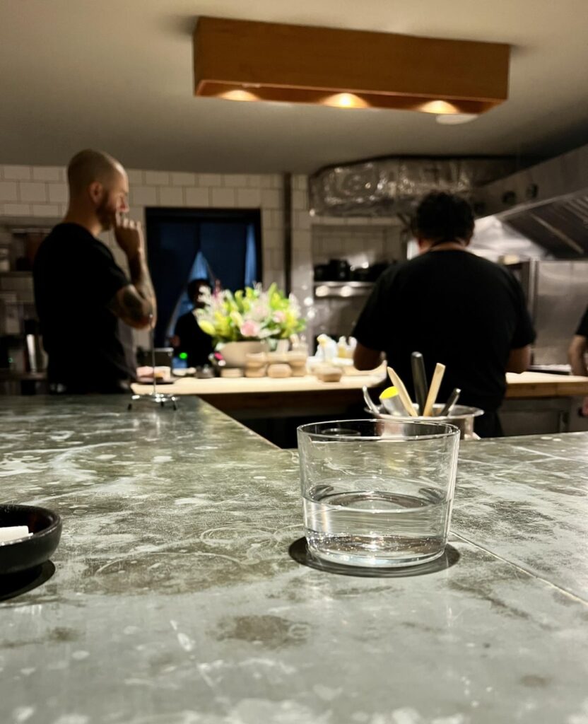 Delicious meal at the counter at Corima (*) tonight Delicious meal at the counter at Corima (*) tonight