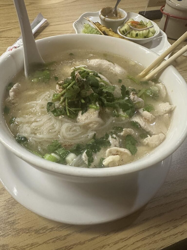 How many cals did I eat? Chicken rice noodle thai soup.