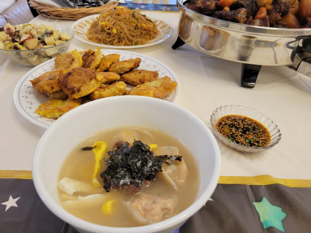 New year food with the fam