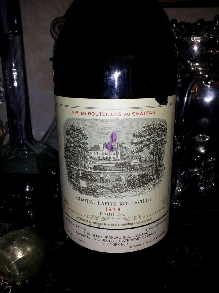Took a Lafite from the catacombs……