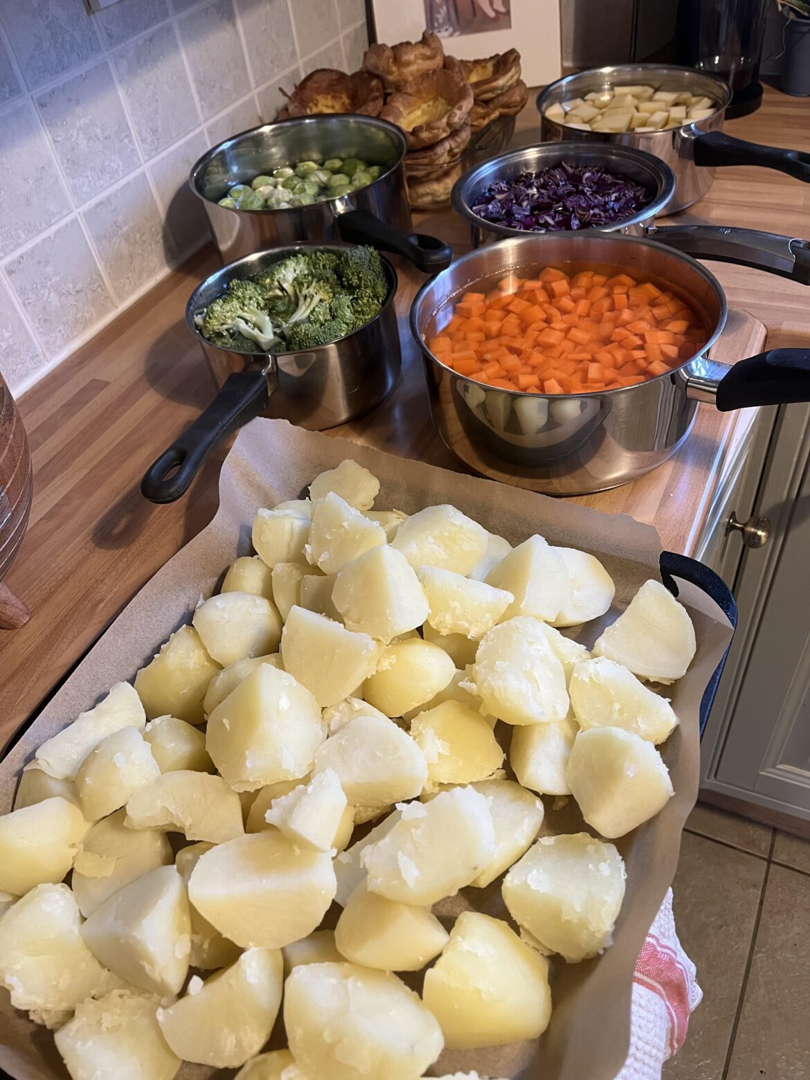 Who else has started the Christmas food prep?
