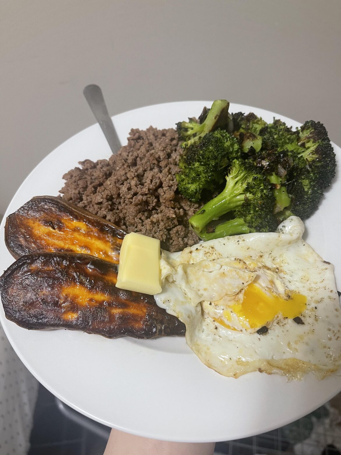 I “caramelized” the shallots and sweet potatoes