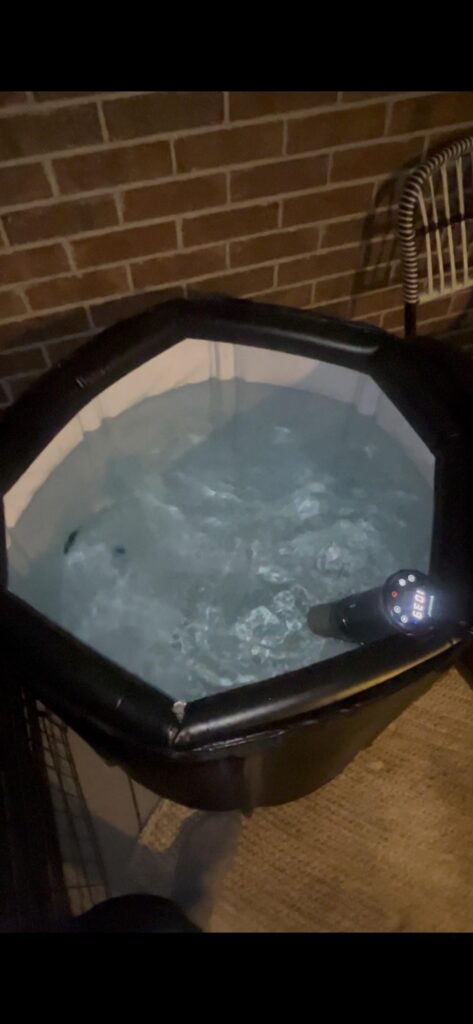 Turned my cold tub plunge into a hot tub. Probably the single smartest thing I’ve ever done.