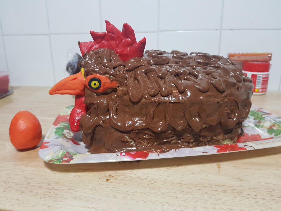 Guys, do you remember that post from a while ago about a beautiful chicken cake?