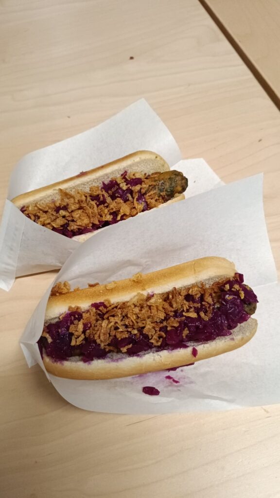 Calories in 2 veggie ikea hot dogs and a soft ice