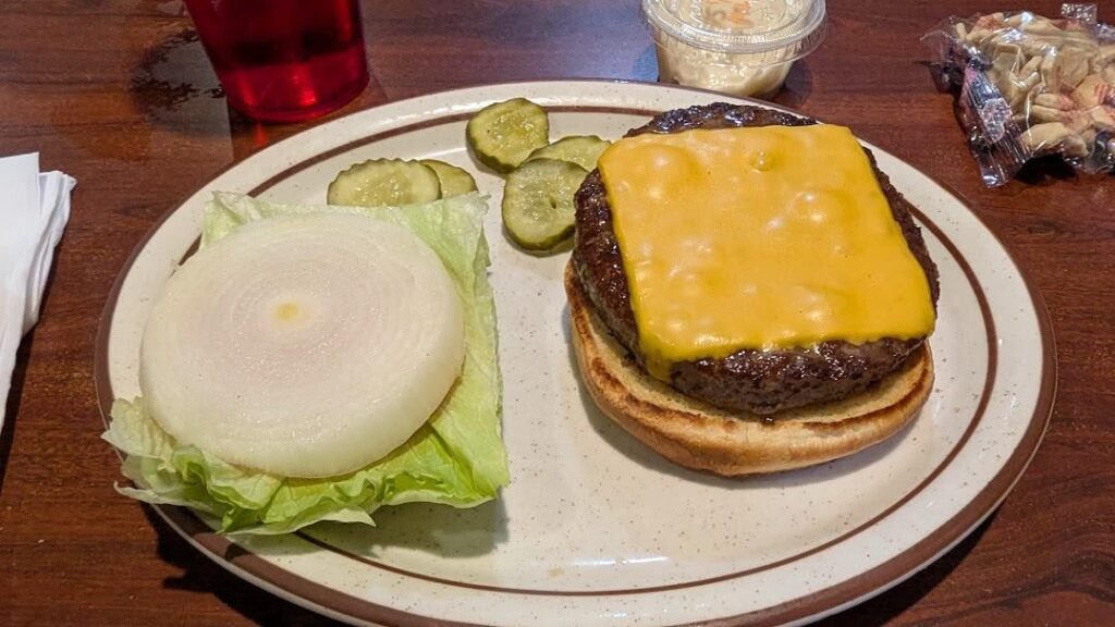 What I got when I asked for a "cheeseburger, add onion"