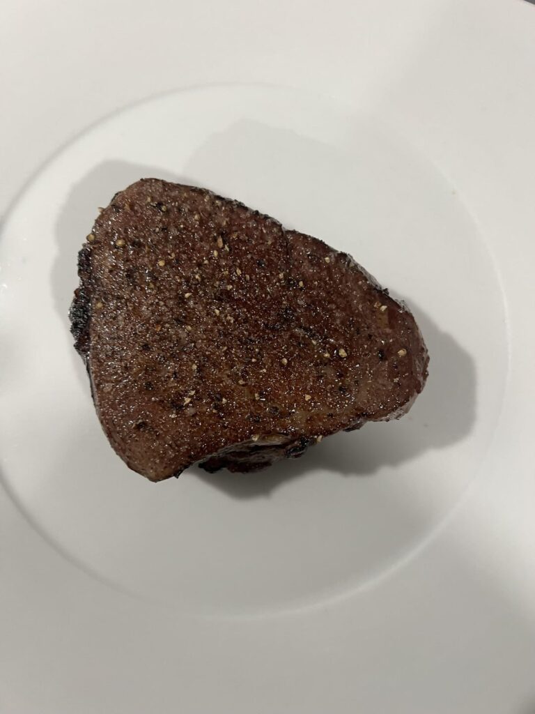 First time cooking a steak. Did I do okay?