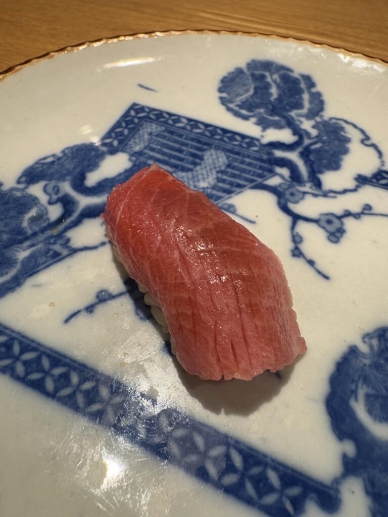 Standing room only sushi bar in Tokyo
