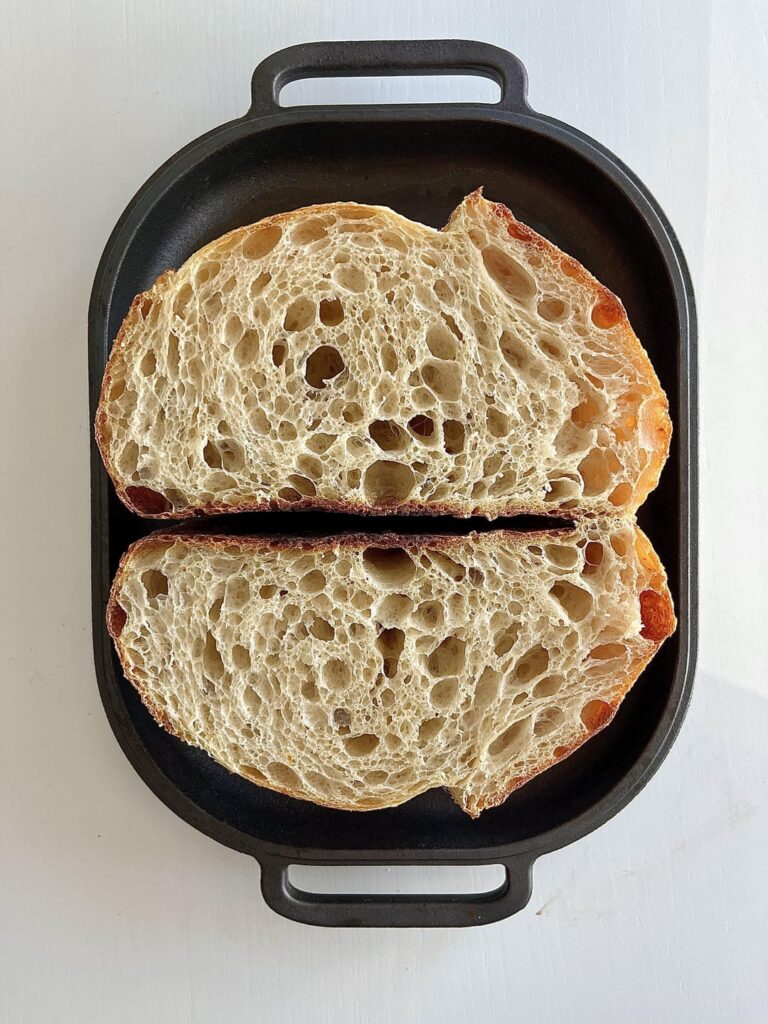 My first lacy crumb! No autolyse