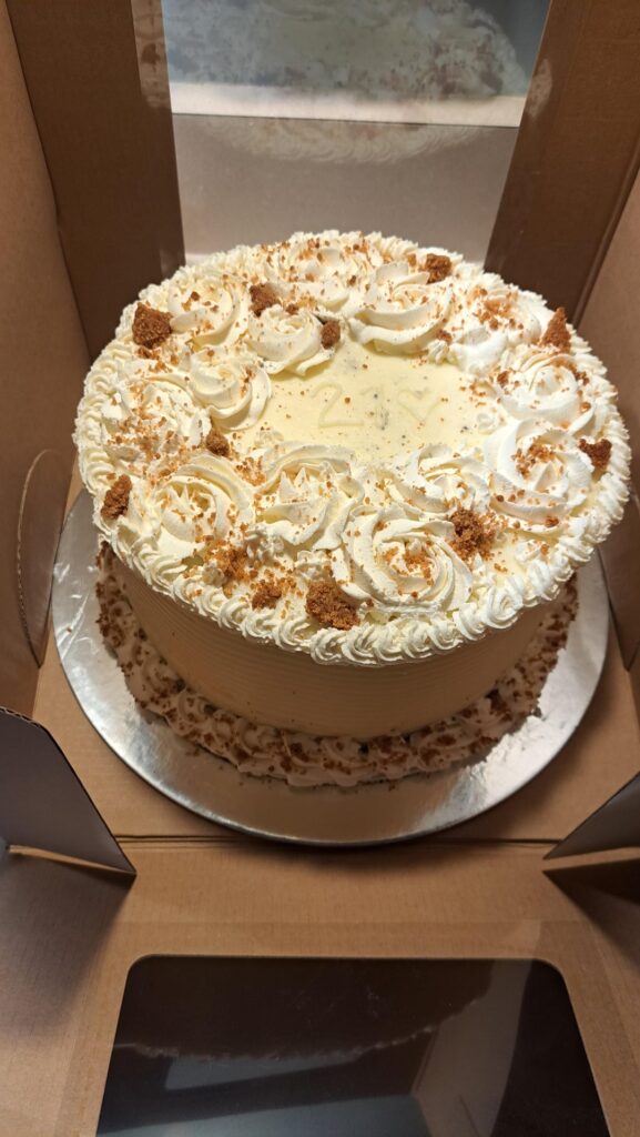 Most recent cake vs first cake Most recent cake vs first cake