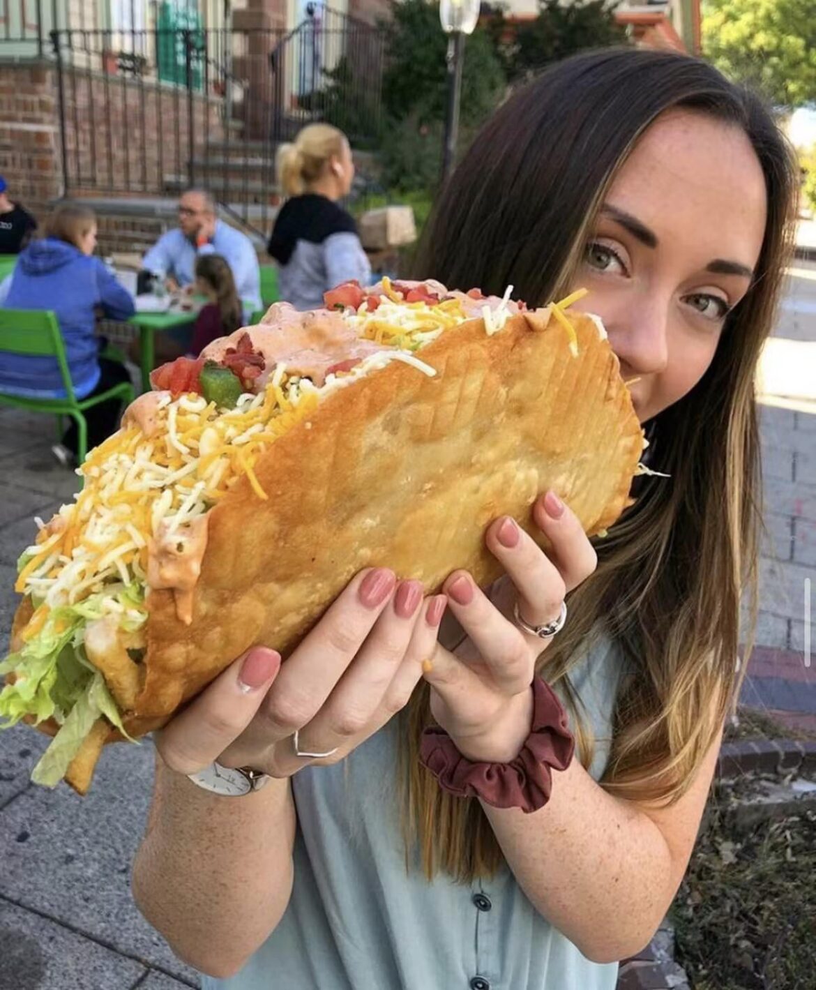Is there anywhere to get one of those giant tacos in Austin….not me in pic