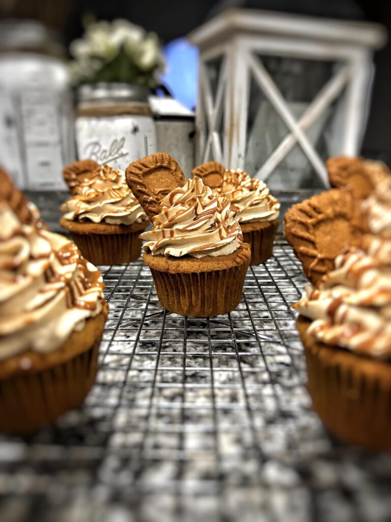 Biscoff Cookie Butter Cupcakes!