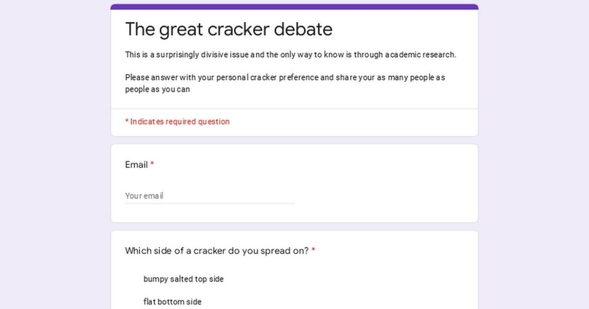 Question about which side of the cracker you add cheese on