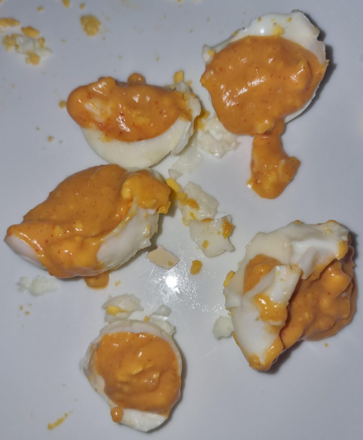 Tried to make deviled eggs as someone who has never boiled an egg in my life . Worst part is that they were actually really good