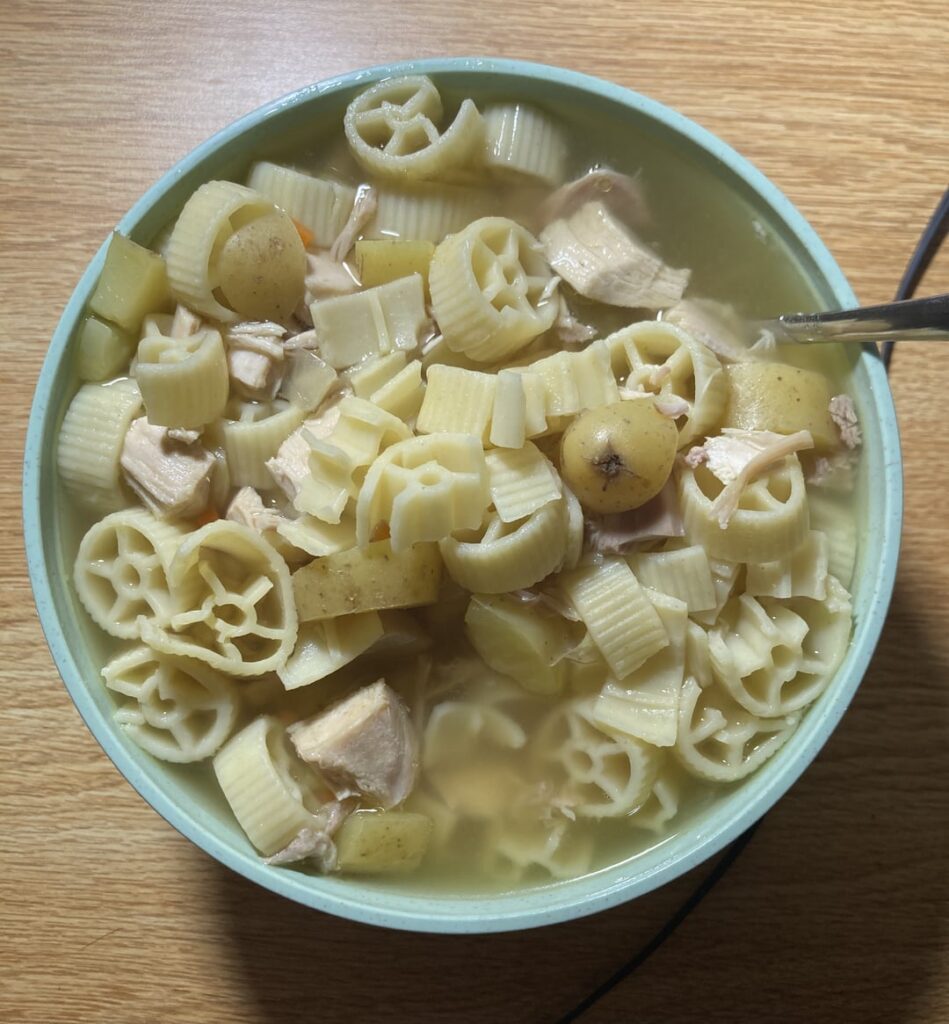 Calorie estimate for this chicken soup? I searched everywhere and have NO idea