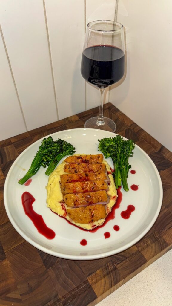 Duck w/ cherry-port reduction.