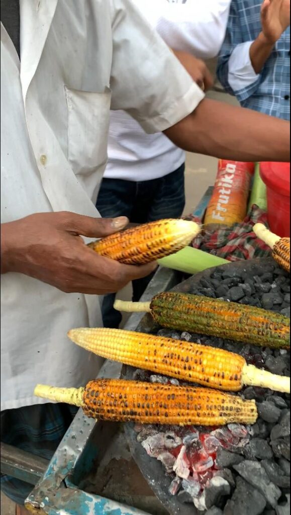 Sauced Grilled Corn