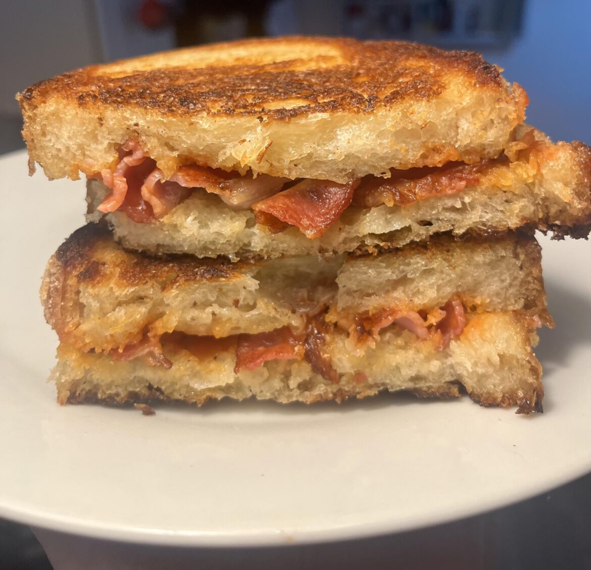 The humble bacon sandwich using sourdough bread