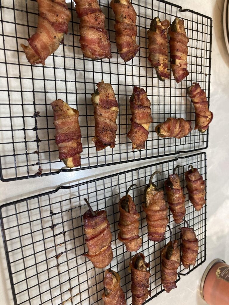 Jalapeños, cream cheese & wings for the Bills game