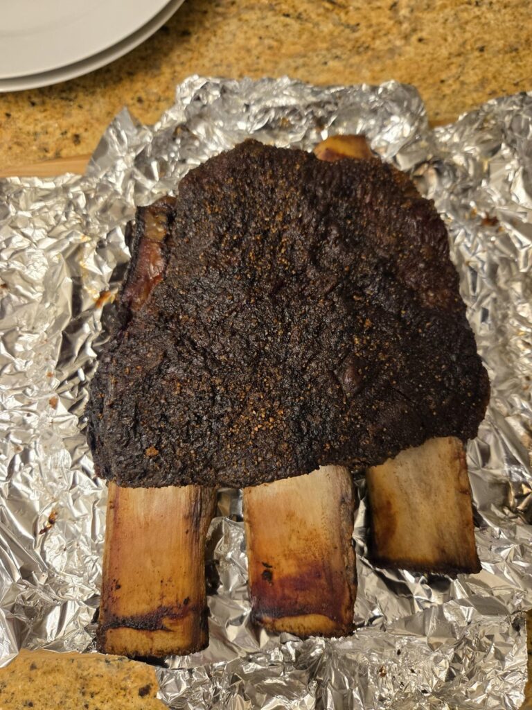 Beef ribs on camp chef