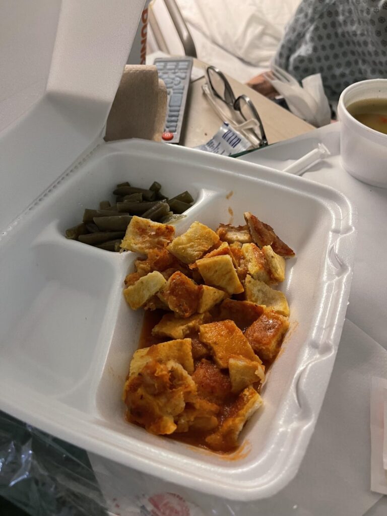 The “cheese ravioli” my mom was served