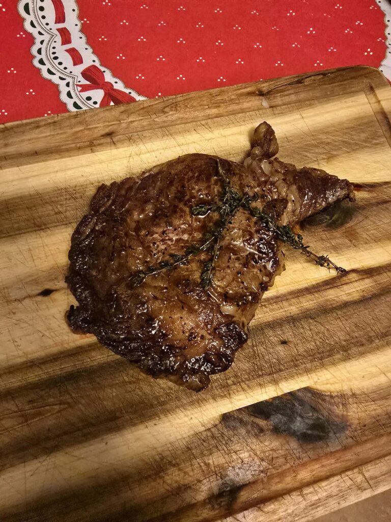 Finally made my first steak after looking at all of yours