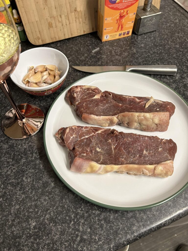 First steaks of the year. A little over what I’d like but I’m quite happy with these.