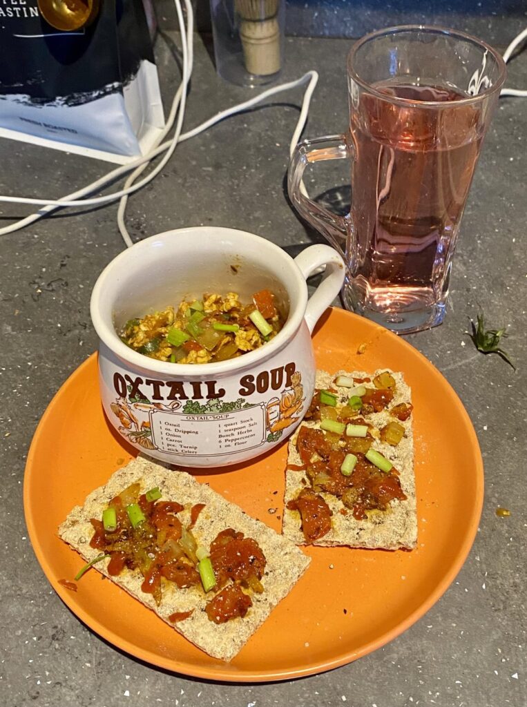 Egg Bhurji & topped up Ryveta Bread, happy 100th birthday Ryveta Bread!