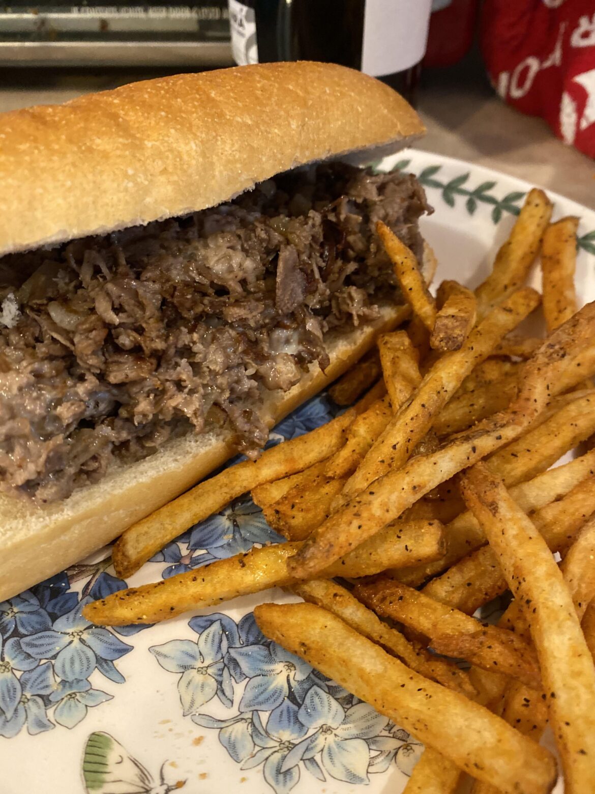 Cheesesteak with cooper sharp