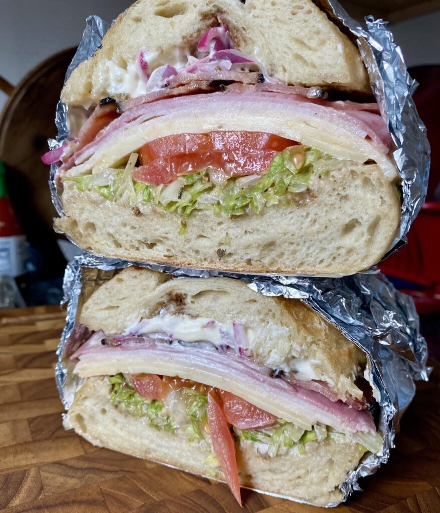 Onion Mayo and Pickles Onion in a Sandwich